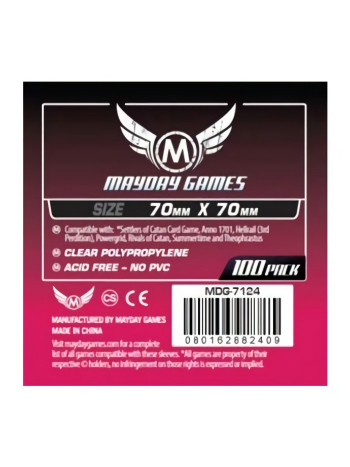 Fundas Mayday Games (70x70mm) (100 Sleeves)